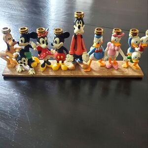 Disney Collectible Menorah Hanukkah Holiday Candle Holder Rare Find!